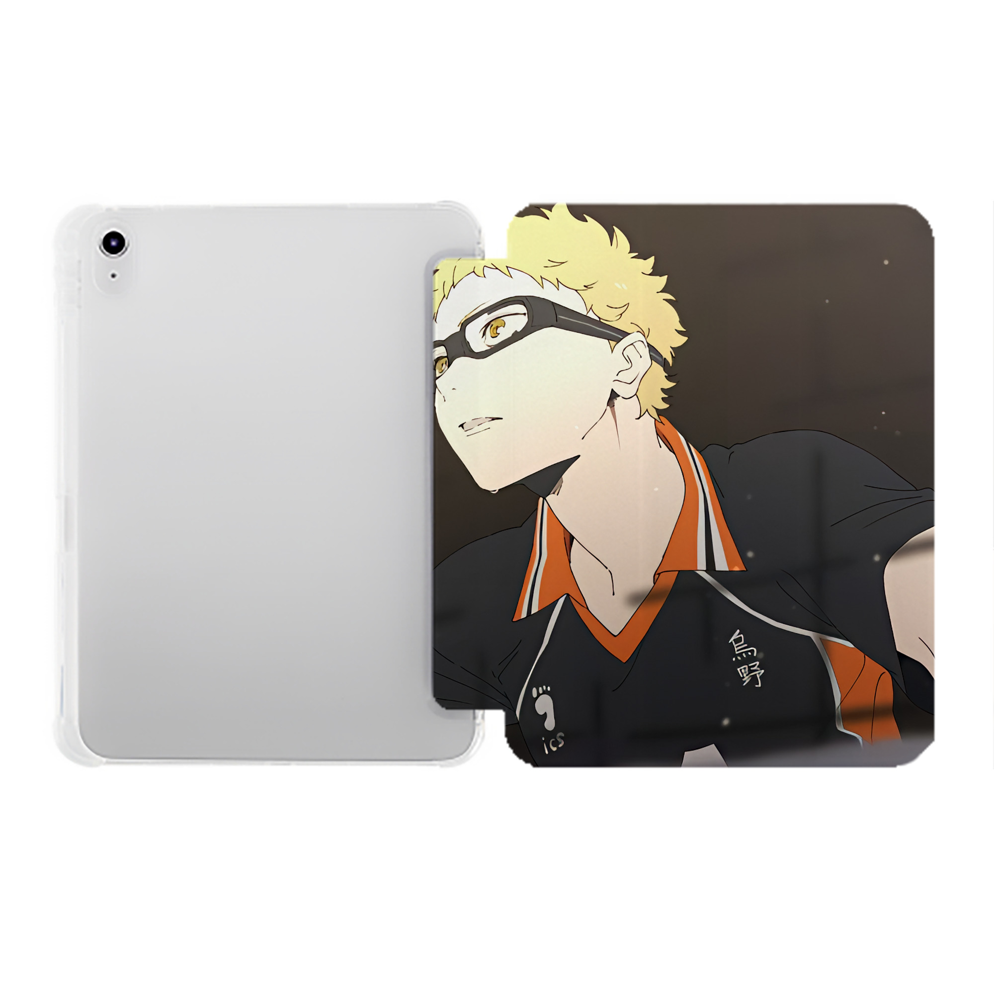 （画像用） ハイキュー!! Haikyu!! IPad ケース ペン収納付き 三つ折りスタンド PUレザー×シリコン 対応機種9.5/10.5/10.9インチ